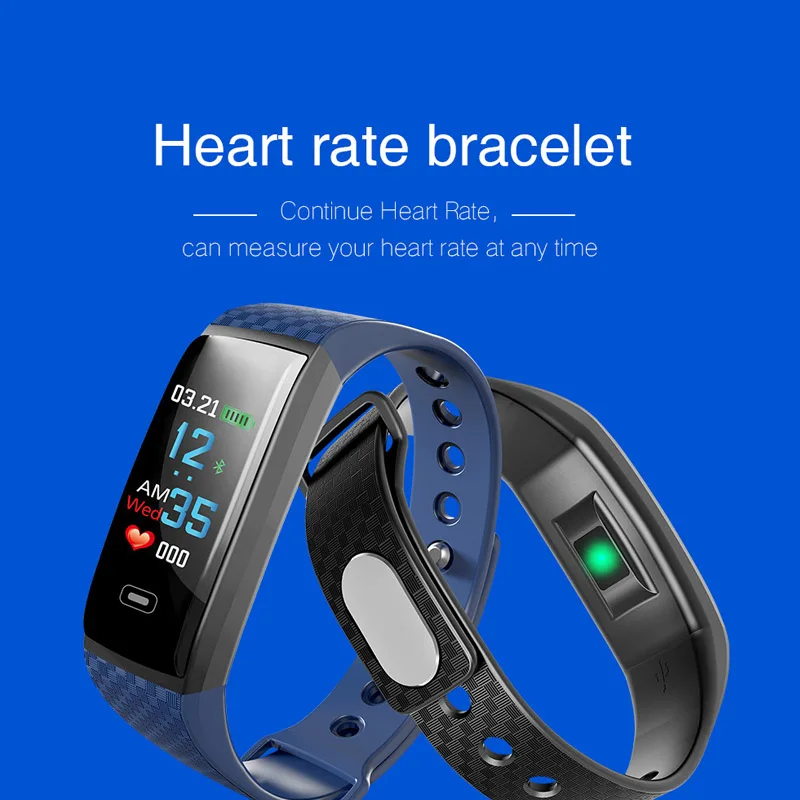 Color Screen Smart Watch Men's Silicone Bracelet Multi-function Watch Woman Top Brand Luxury Intelligent Couple Table Waterproof