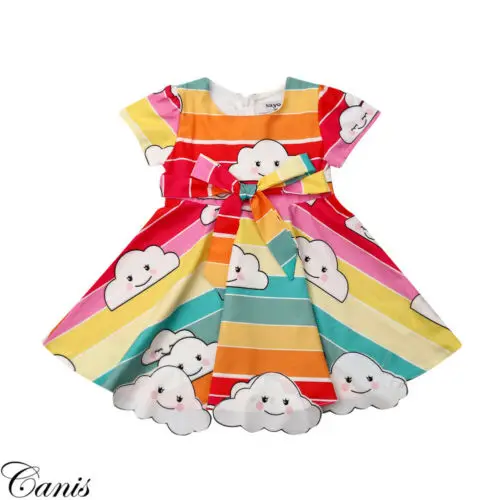 

Adorable Kid Baby Girl Flower Princess Short Sleeve Dress Floral Dress Princess Party Tulle Sundress Summer Clothes
