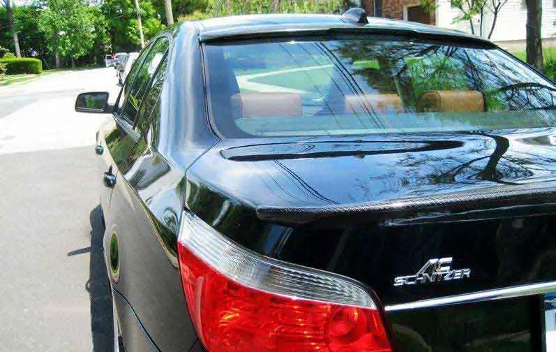ACS REAL CARBON fiber REAR TRUNK SPOILER LIP fit for BMW E60 E61 M5