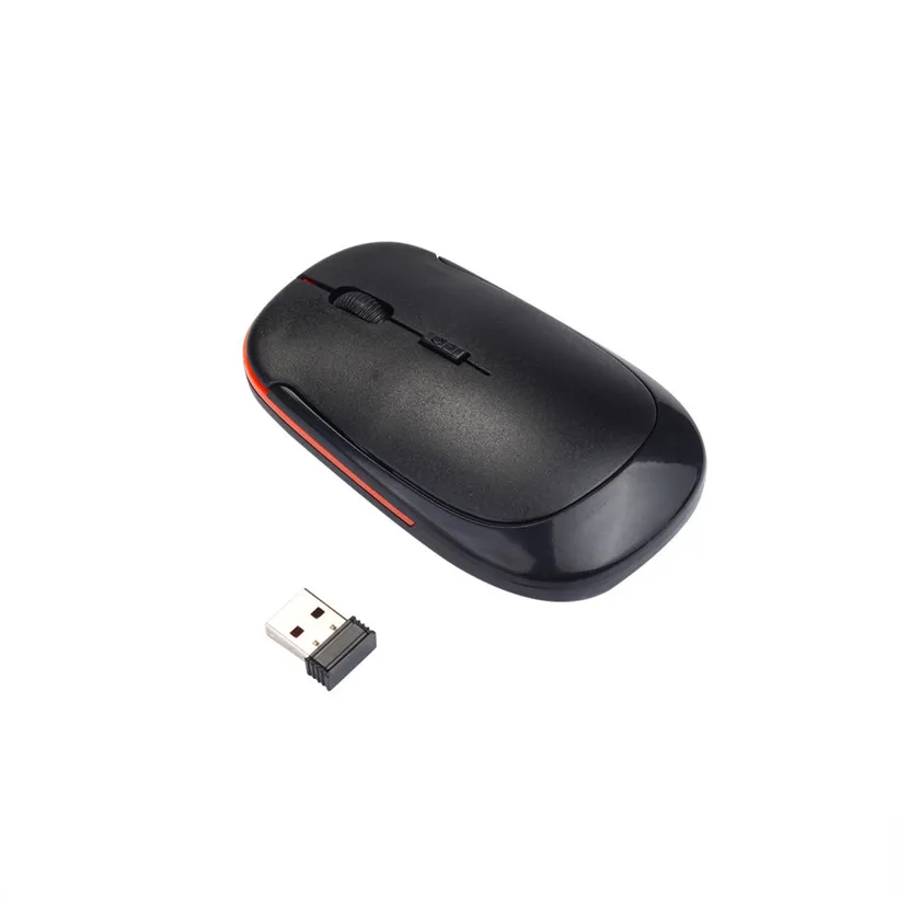 Тонкий 2,4 ГГц беспроводной мышь usb-ресивер беспроводной мыши 2,0 приемник ноутбука Прямая индийская цена