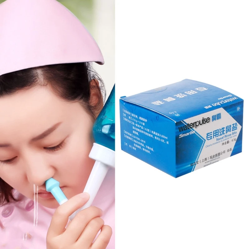 

Nose Care 30 Bags Wash Salt Cleanser Nose Care Wash Rhinitis Salt 1 Box Cleaning Avoid Allergic 4.5g/2.7g bag New Fashion Tool