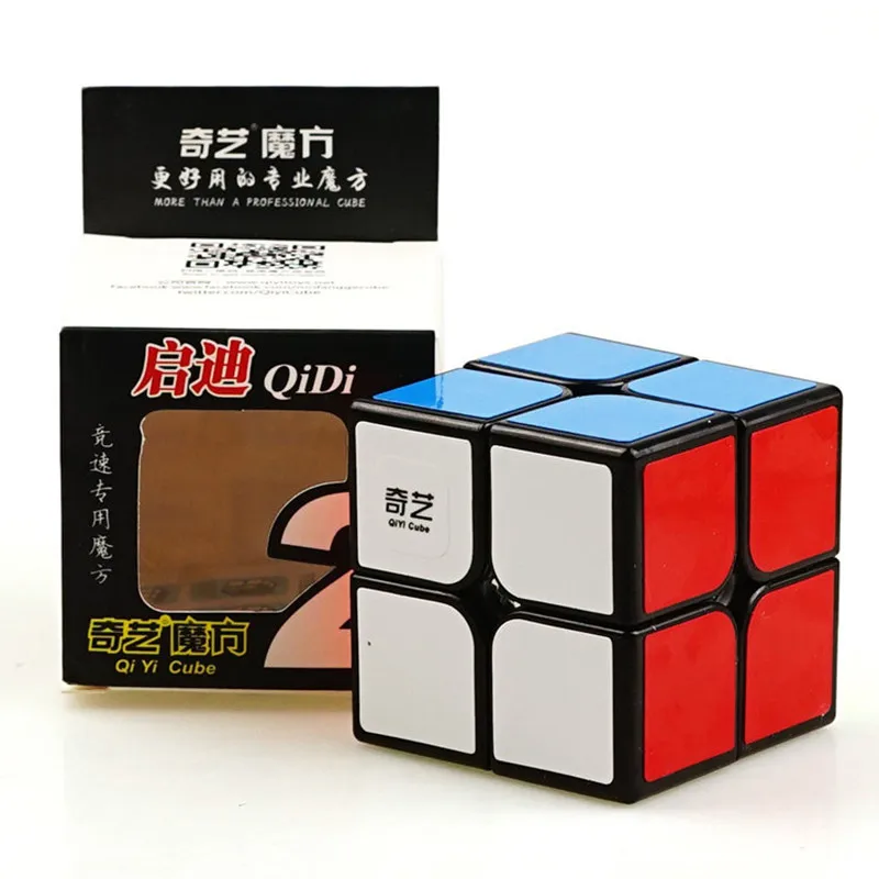 Qiyi Волшебные кубики Профессиональный 2x2x2 5,1 Стикеры Скорость Поворотная головоломка игрушки для Детский подарок развивающие игрушки нео куб, ручной Спиннер