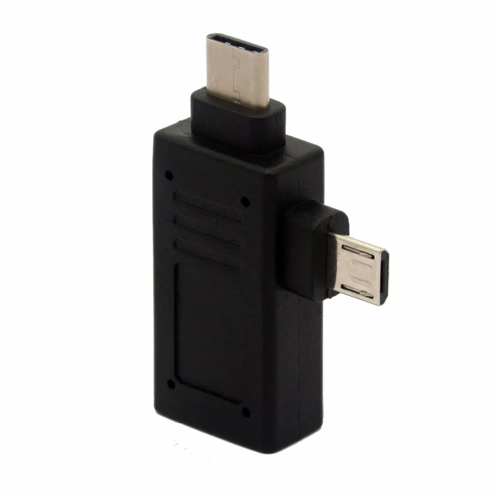2 в 1 Micro USB/USB 3,1 type C Мужской к USB 3,0 Женский конвертер OTG адаптер