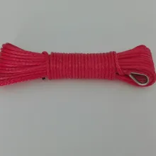 5 мм* 12 м 3/1" Лебедка для ATV UTV линия, лебедочный трос для небольших электрических лебедок, СВМПЭ трос