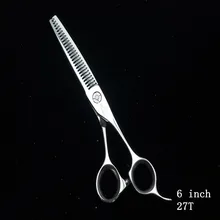 6," дюймов Япония 440c стальные ножницы для волос высокого качества 10%-15% ВЫКЛ. CA-6027F