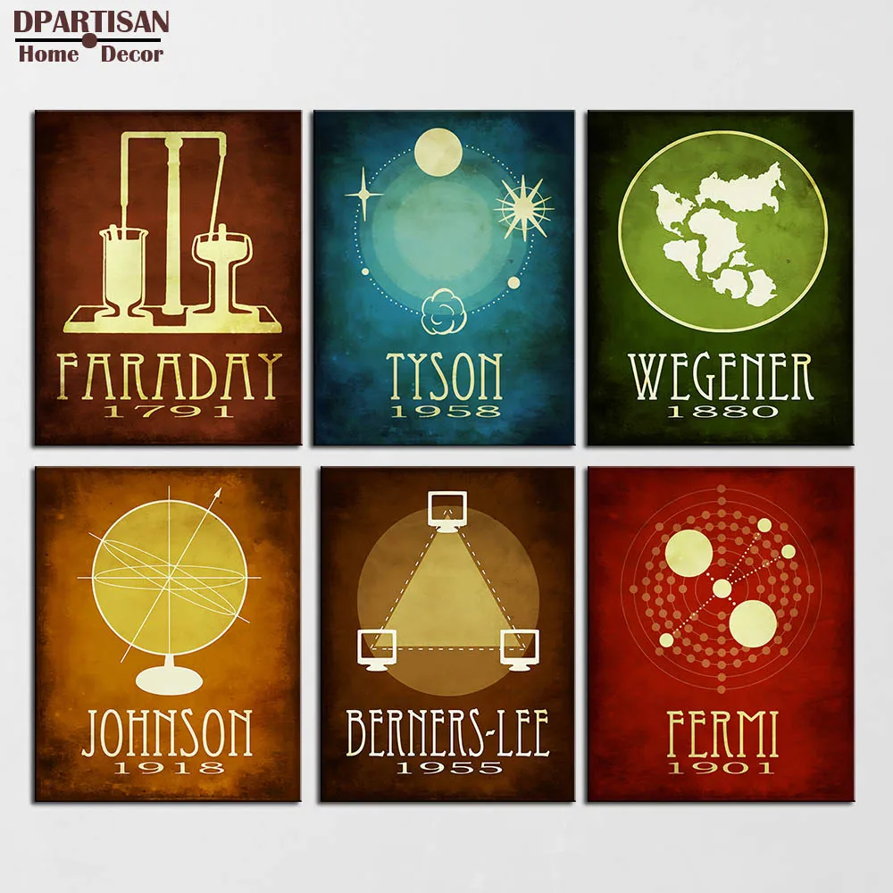 

DPARTISAN Steampunk Posters And Prints Wall Art Canvas Painting Wall Pictures Science Geeky Nordic No Frame painting SP-37-43