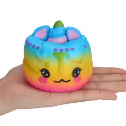 Cherrya 2018 милые мини Squishy Jumbo торт медленный рост Squeeze анти-стрсс игрушки Малыш забавный подарок/взрослый уменьшить стресс игрушка