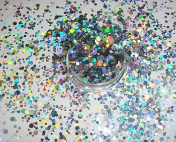 

RMX-0100 Mix Round nail art Glitter Dot Paillette nail design powder for nail gel polish,make up,decoration