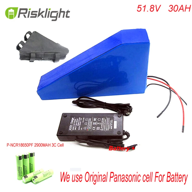 Triangle Battery Powered 52V 1500W Electric Dirt Bike 52V 30Ah 18650