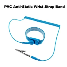 ПВХ антистатические ремешок Группа ОУР разряда антистатический ремень синий