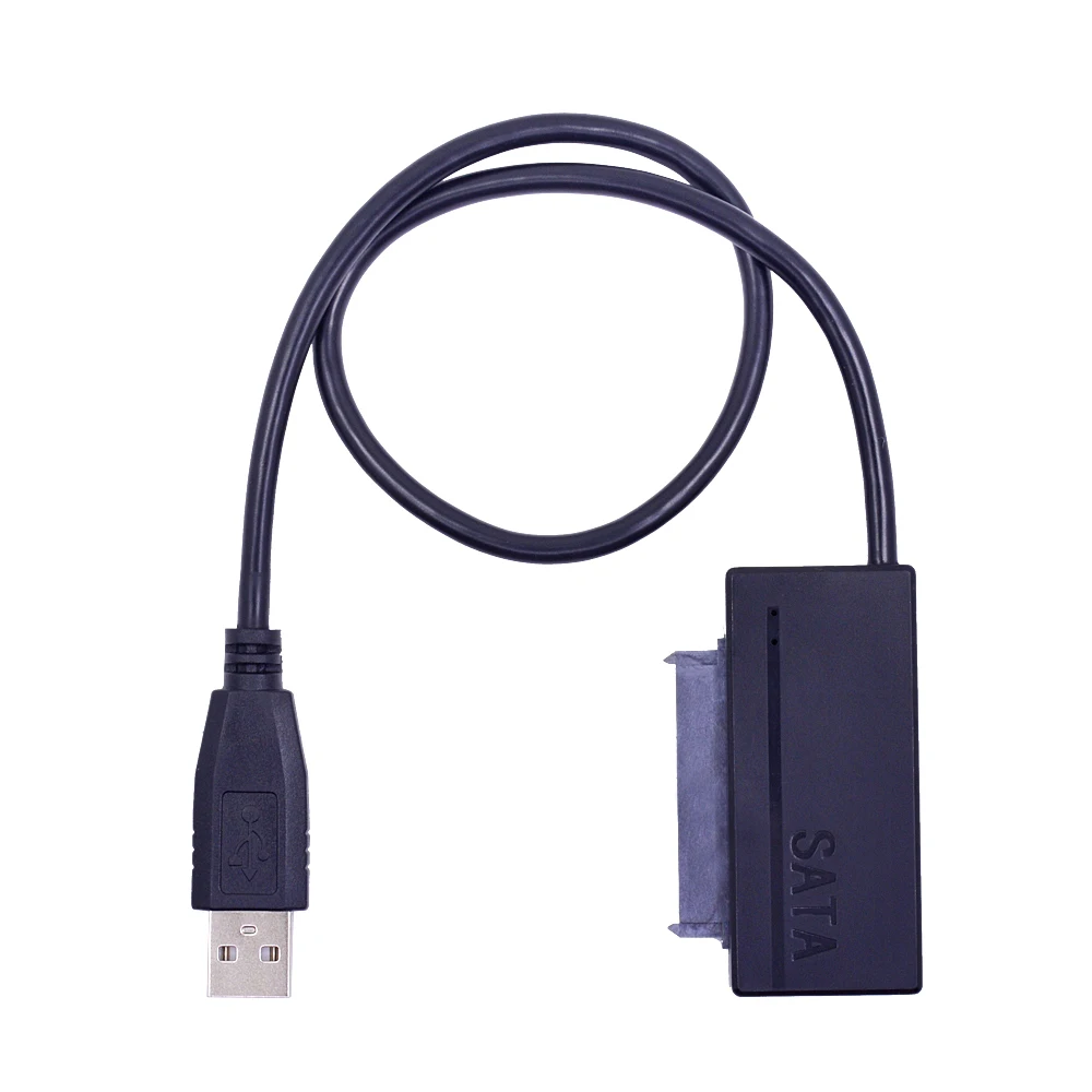 CHIPAL двойной светодиодный USB 2 0 на SATA 3 7 + 15 22Pin кабель адаптер USB2.0 22 контактный