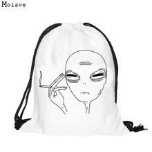 Naivety унисекс 3D печать мультфильм шнурок рюкзаки сумки 30S60916 Новинка Прямая