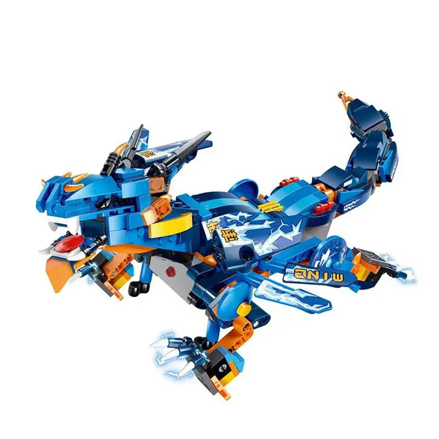 Remote Control Dragon Robot DIY Assembling Toy 2.4GHz 4 Channels