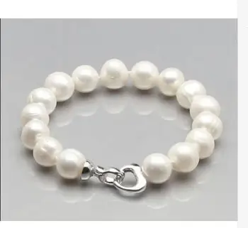 

charming 11-13mm south sea baroque white pearl bracelet 7.5-8"