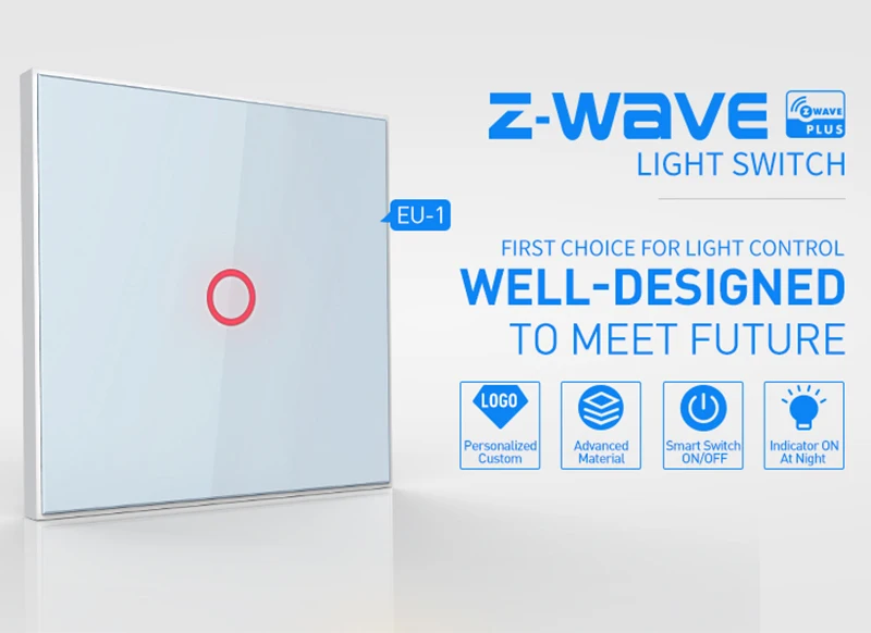 NEO Coolcam NAS-SC01ZE умный дом Z-Wave Plus 1CH ЕС светильник переключатель совместим с сериями Z-wave 300 и 500 ЕС 868,4 МГц