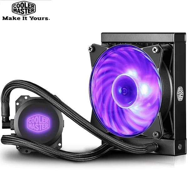 Кулер Cooler Master B120 B240 cpu кулер для воды 120 мм RGB тихий вентилятор для Intel 1151 1155 1156 2011 2066 AMD AM4 AM3 cpu жидкостное охлаждение - Цвет лезвия: Темно-синий