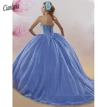 Quinceanera платья бальное платье милые кристаллы, Бисер Сладкий 16 платье Vestidos De 15 Anos миди платье