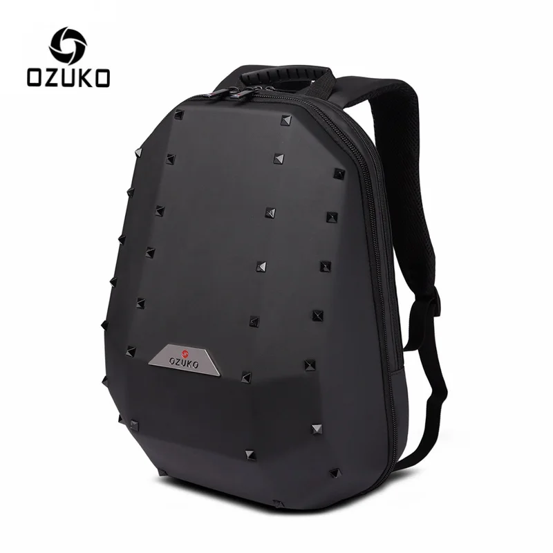 OZUKO 15 6 &quotрюкзак для ноутбука мужчин модные рюкзаки с заклепками школьная сумка