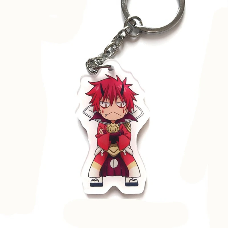Anime Rimuru Tempest Benimaru Shuna Shion Souei Hakurou Ranga Acrylic Model Keychain Pendant Key Chains Christmas gift (6)