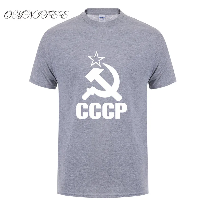 CCCP футболки для мужчин СССР КГБ человек футболка с коротким рукавом Россия футболки хлопок o-образным вырезом Топы OT-117 - Цвет: as picture