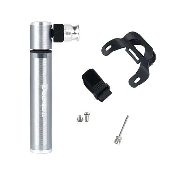 

Portable Mini Bicycle Pump Aluminum Alloy US FR Nozzle High Pressure Cycling Hand Air Pump Ball Tire Inflator Mountain Bike Pumb