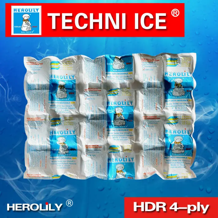 10pcs techni ice h24 / reusable flexible hot and cold dual use gel ice