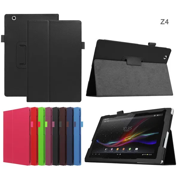 

For Sony Xperia Z4 10.1 Case Protector,PU Leather Satnd Lichee Case for Sony Xperia Z4 tablet Ultra 2015 Version SGP771 SGP712