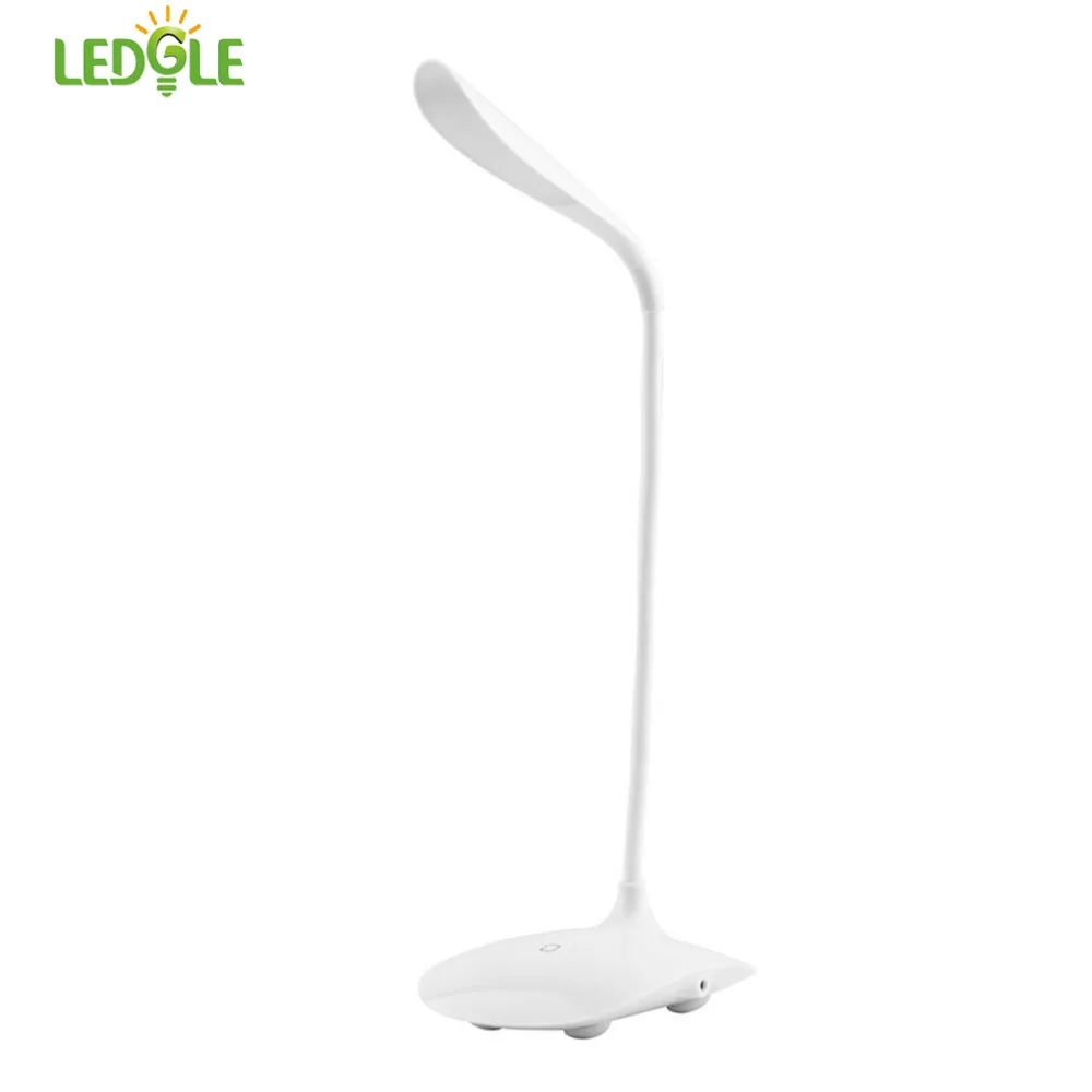 

LEDGLE Adjustable Reading Light Rechargeable Desk Lamp Simple Table Lamp with Smart Touch Sensor USB Night Light White
