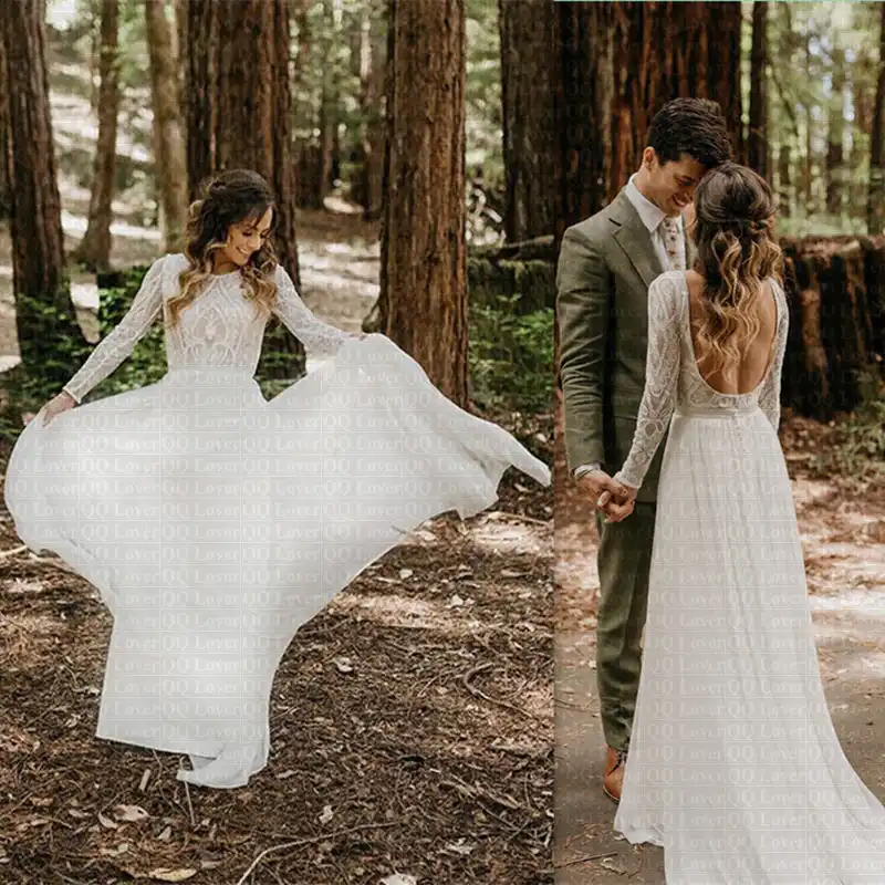 boho type wedding dresses