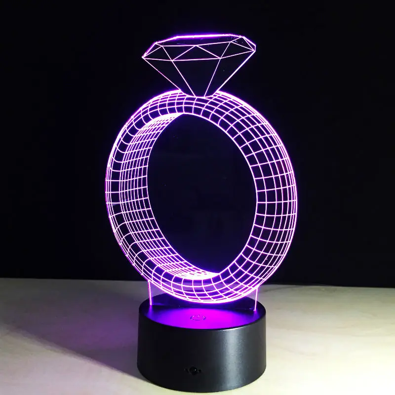 Diamond 3D lamp led (2)
