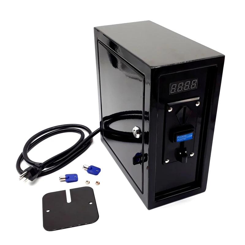

13A 110V 220V US UK PLUG coin operated Timer Control Board Power Supply Box with multi coin acceptor for car washing machine