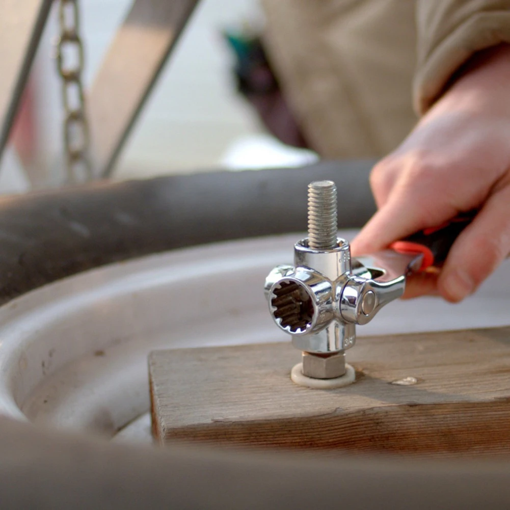 Ceny 1pc uniwersalny klucz Tiger klucz 48 w 1 narzędzia nasadowe współpracuje z Spline śruby Torx 360 stopni 6  pkt 12 punkt, torx kwadratowy