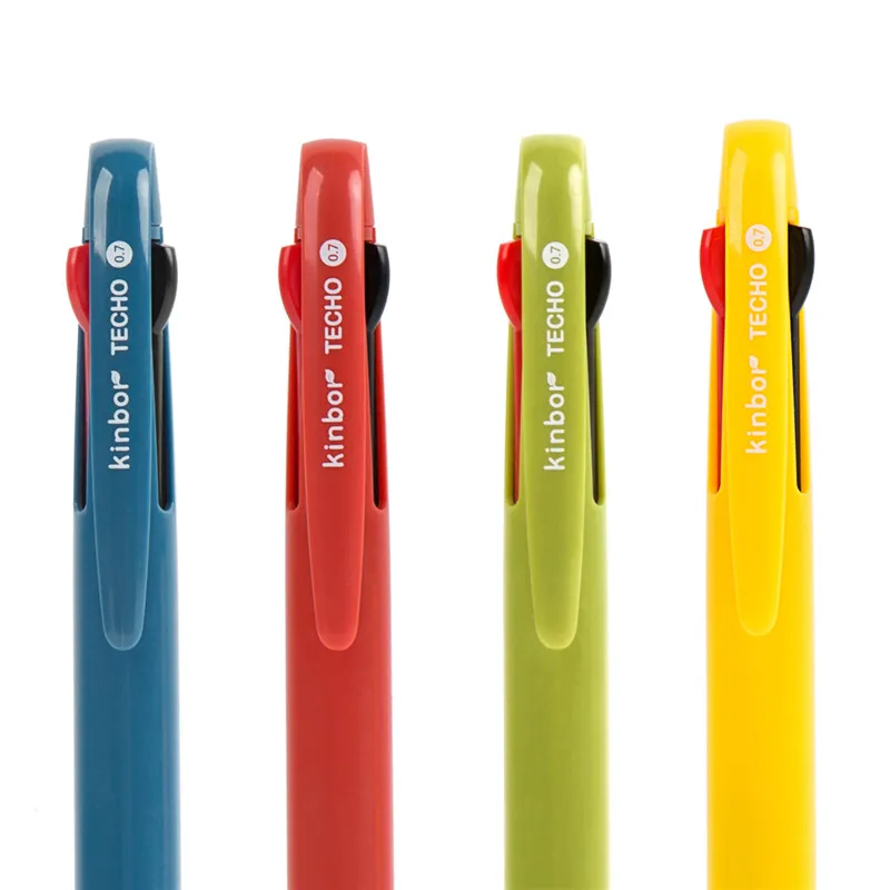 3-в-1 механический карандаш шариковая ручка 2 цвета баррель 0,5 мм вместимость легкий корпус многофункциональная ручка канцелярские принадлежности