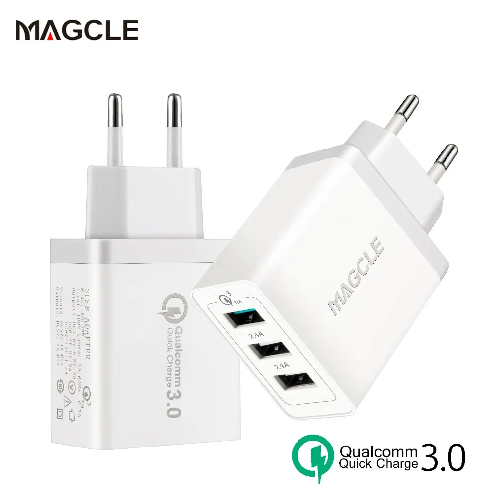 Magcle 3USB Quick Charger 3.0 moible phone QC3.0 travel