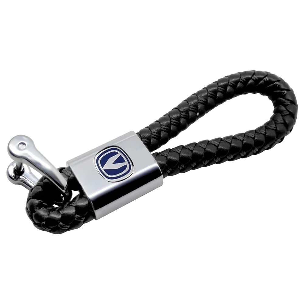 

For ChangAn CS75 CX20 CV1 CS1 V3 V5 V7 Benni Auto Leather Braided Rope Key Chains Holder Women and Men Car Keyrings Keychains