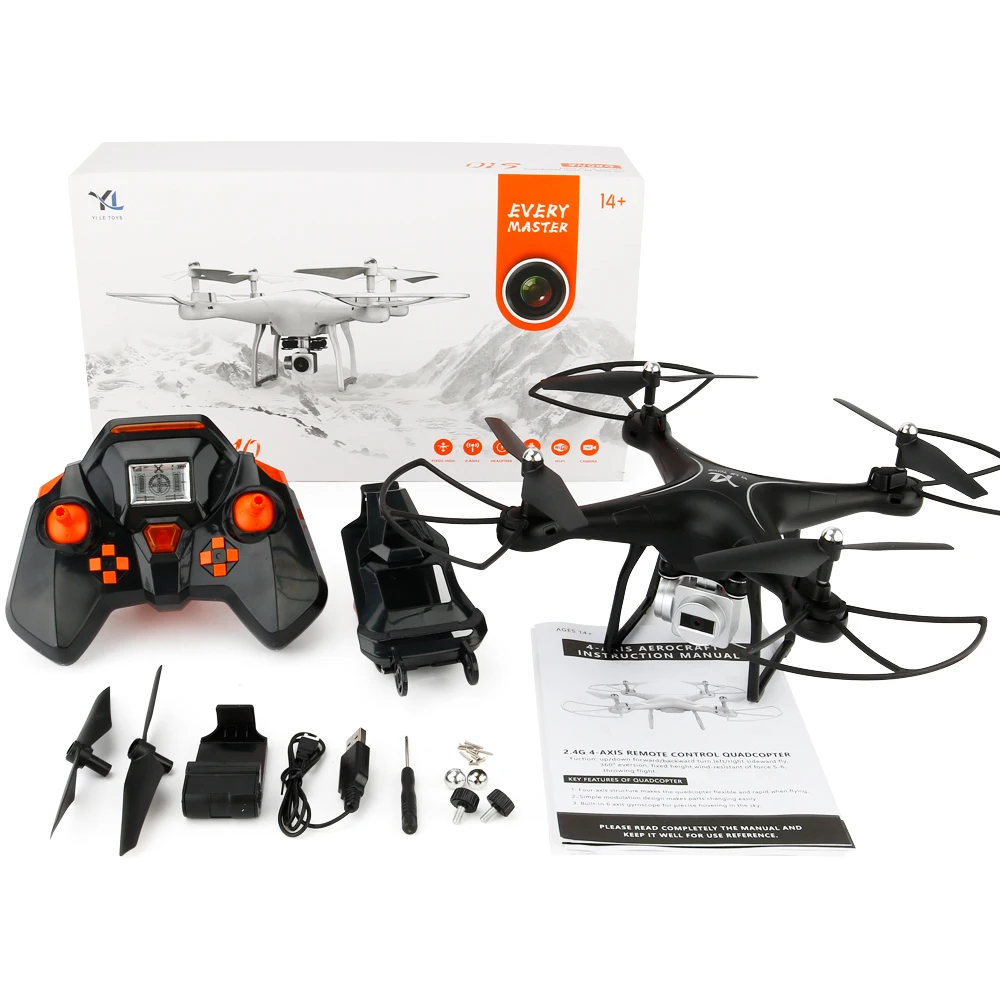 Yile S10 2.4 ГГц 4ch RC селфи WI-FI Drone WI-FI FPV-системы 0.3mp HD Камера высота Удержание тяжести Сенсор headless режим радиоуправляемый квадрокоптер Drone