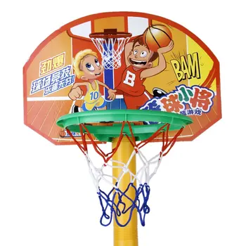

Toy Set Portable Basketball Basket Basketball Ball with Support