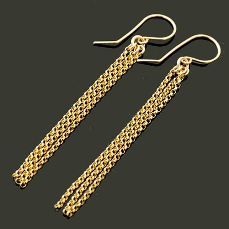 

Women Wedding present Small tassel pendant earring Fashion Earrings boucle pendante pendientes largos Orecchini