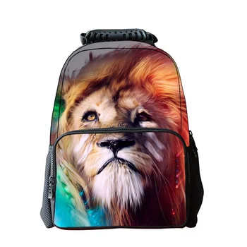 

new fashion 3D Animal printing backpacks Casual felt cloth printing children backpack large capacity school backpack for student
