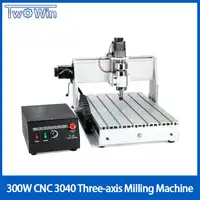 300W Three-axis Threads Screw CNC Router Engraver Engraving Milling Drilling Cutting Machine CNC 3040 T-D