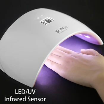 

Nail Dryer SUN 9S UV Lamp for Dryer Curing all Gel Polish White Double Light Led Nail Lamp Timer Machine Tool 24W