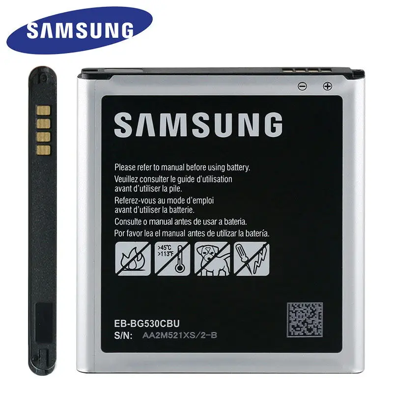 Аккумулятор оригинальный Samsung для J2 Prime Grand G530 G531 J500 J3 2016 J320 G550 J5 2015 On5 EB-BG530CBU 2600 мАч |