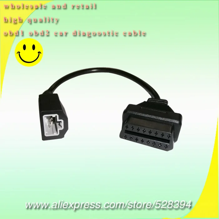 Адаптер для Honda 3pin к obd2 16pin OBD II OBDII Для 3-контактный 16-контактный разъем