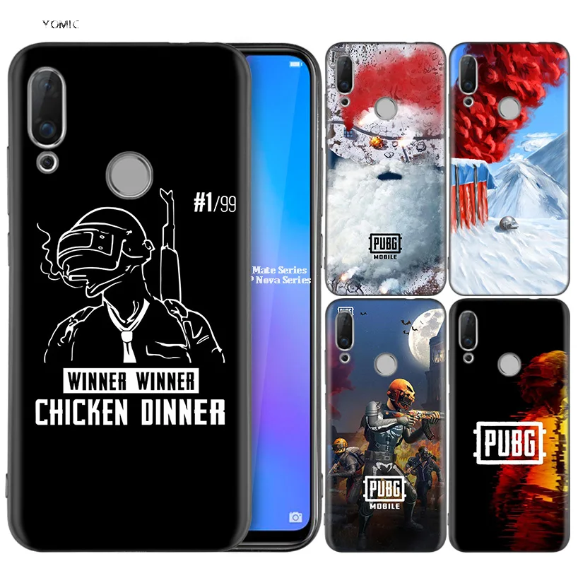 

Silicone Coque Case for Huawei P30 P20 P10 P9 Mate 20 10 Lite Pro Nova 3i 4e 3E P Smart 2019 2018 Plus PUBG