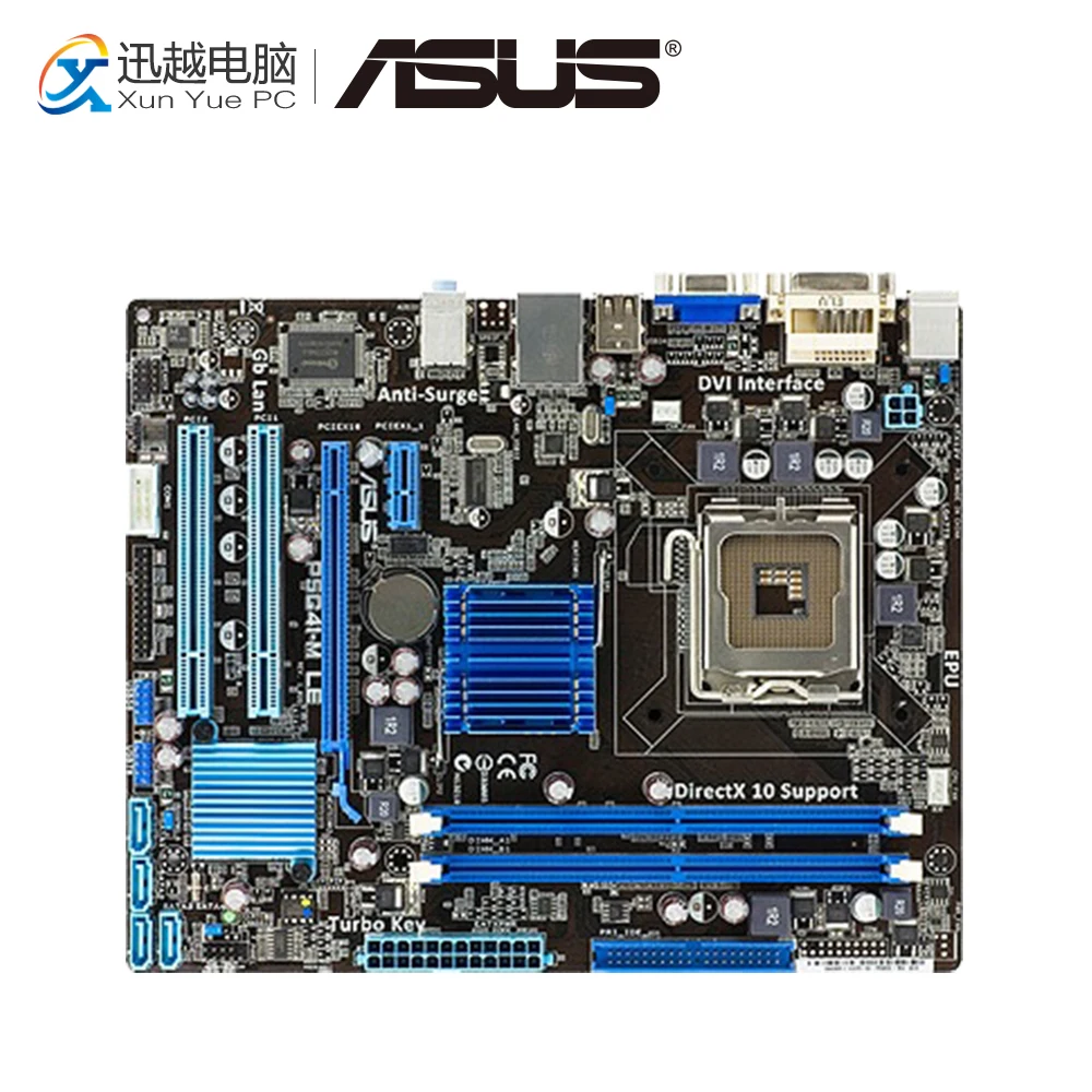 

Asus P5G41-M LE Desktop Motherboard G41 Socket LGA 775 For Core 2 Duo DDR3 8G SATA2 DVI uATX Original Used Mainboard