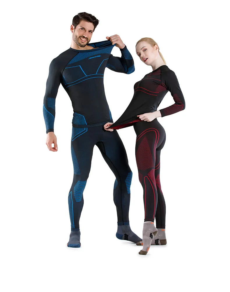 esqui roupa interior térmica define manga longa