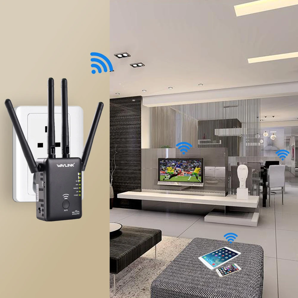 Wavlink AC1200 WiFi repetidor/Router/punto de acceso inalámbrico wi-fi Range Extender WiFi amplificador de señal con antenas externas caliente - 5