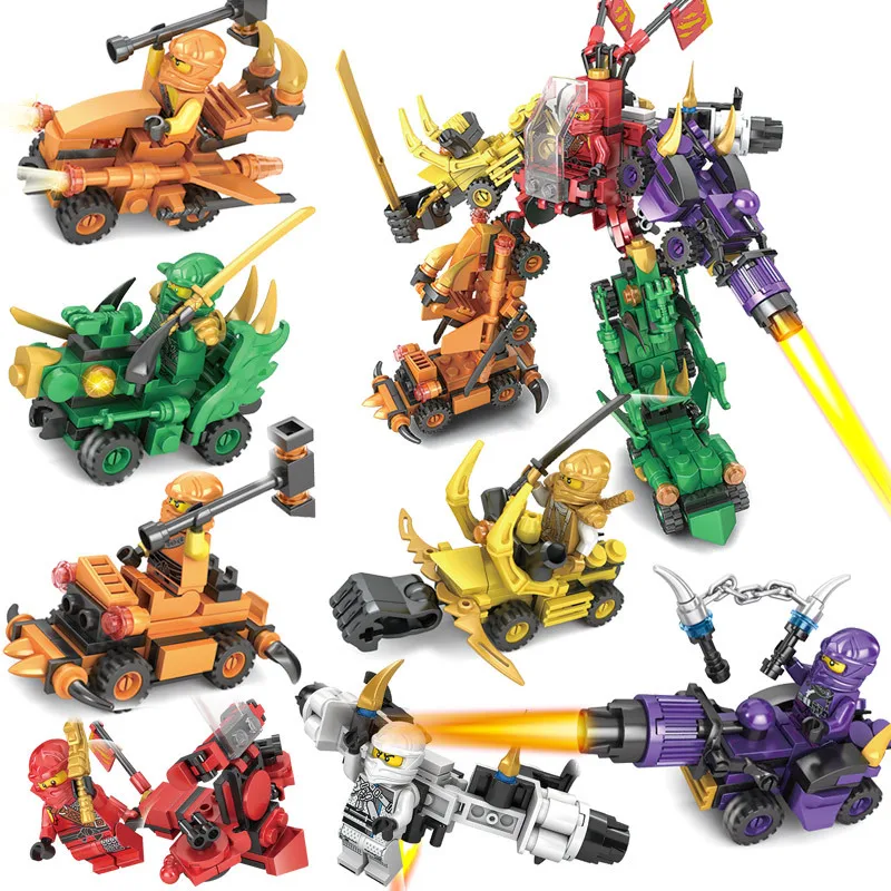 Hot 8pcs/lot Children's Phantom Ninja Assembled Building Blocks Toys Compatible Legoeds Ninjagoes boy figures Toy gifts | Игрушки и