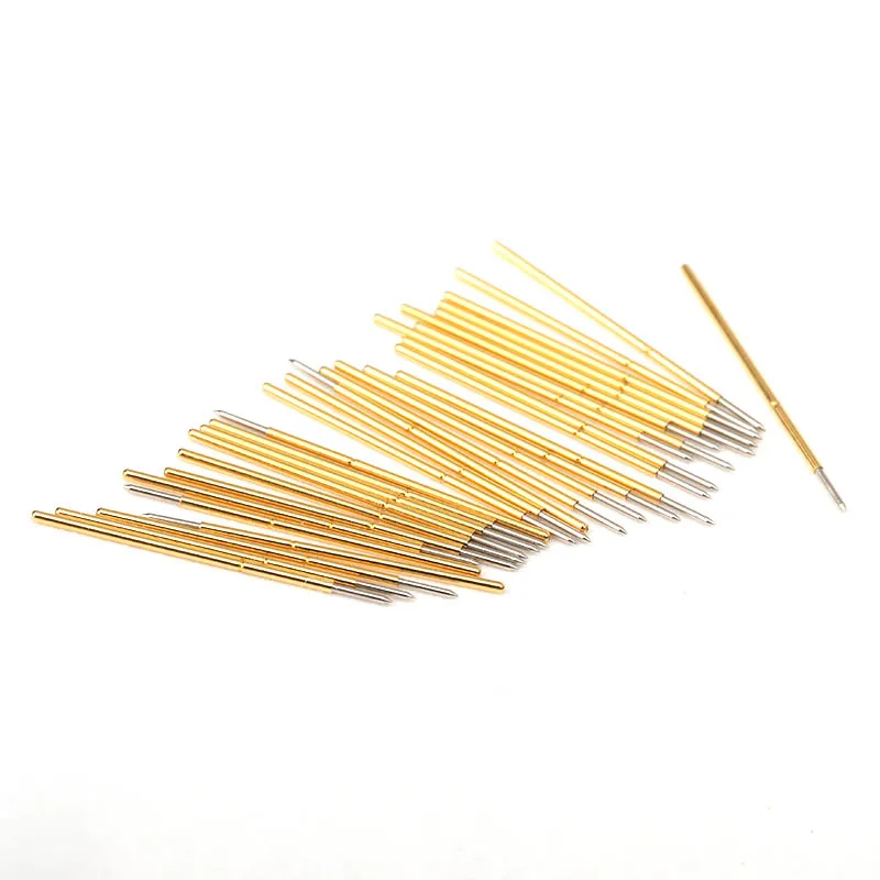 Spring Test Probe Phosphorus Copper Tube Gold Plated Electrical Instrument Tool for Testing Circuit Board Durable P038-B