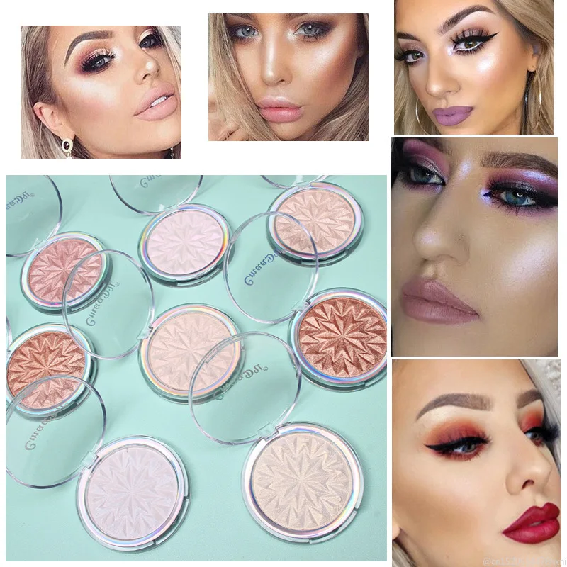 

CmaaDu 8 Colors Illuminator Highlighter Makeup Shimmer Powder Contour Facial Bronzers Palette Face Glow Cosmetics TSLM2
